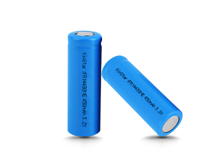 IFR 14430 3.2V 450mAh LiFePO4 Rechargeable Battery
