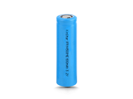 IFR 14500 AA - 600mAh 3.2V LiFePO4 Battery (Flat Top)
